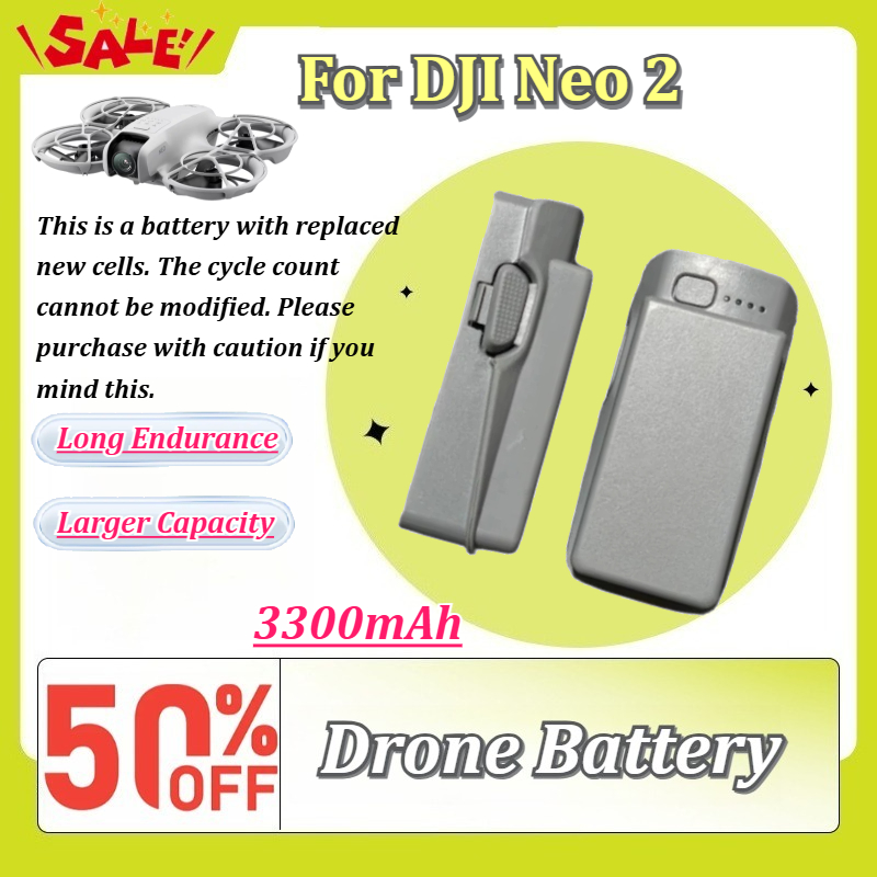 Drone Battery Li-Ion - 3300mAh 7.16V Solid‑State Upgrade Battery Long‑Lasting