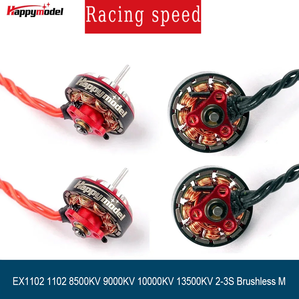 Drone Battery 3S - 4PCS HappyModel EX1102 1102 8500KV 9000KV