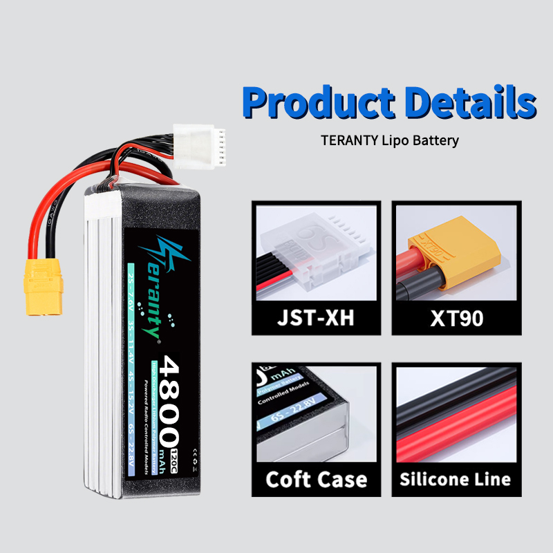 TERANTY 6S 4800mAh Lipo Batter - Drone Battery Connector review and price